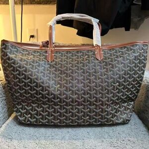 Stylish Black and Brown Tote Bag